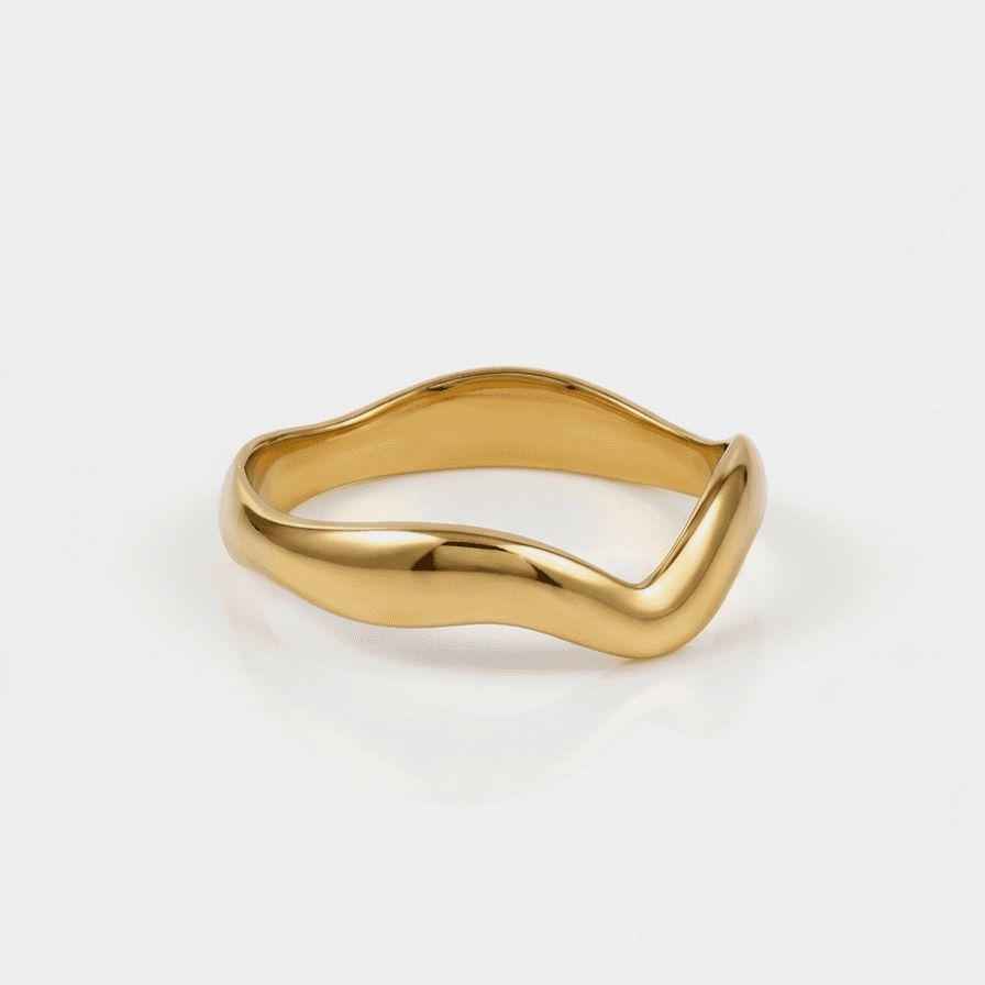 Anillo Dorado Minimal - Vista 1