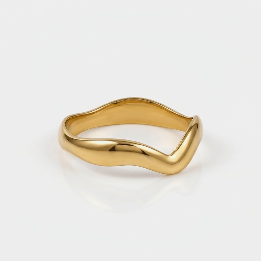 Anillo Dorado Minimal - Vista 1