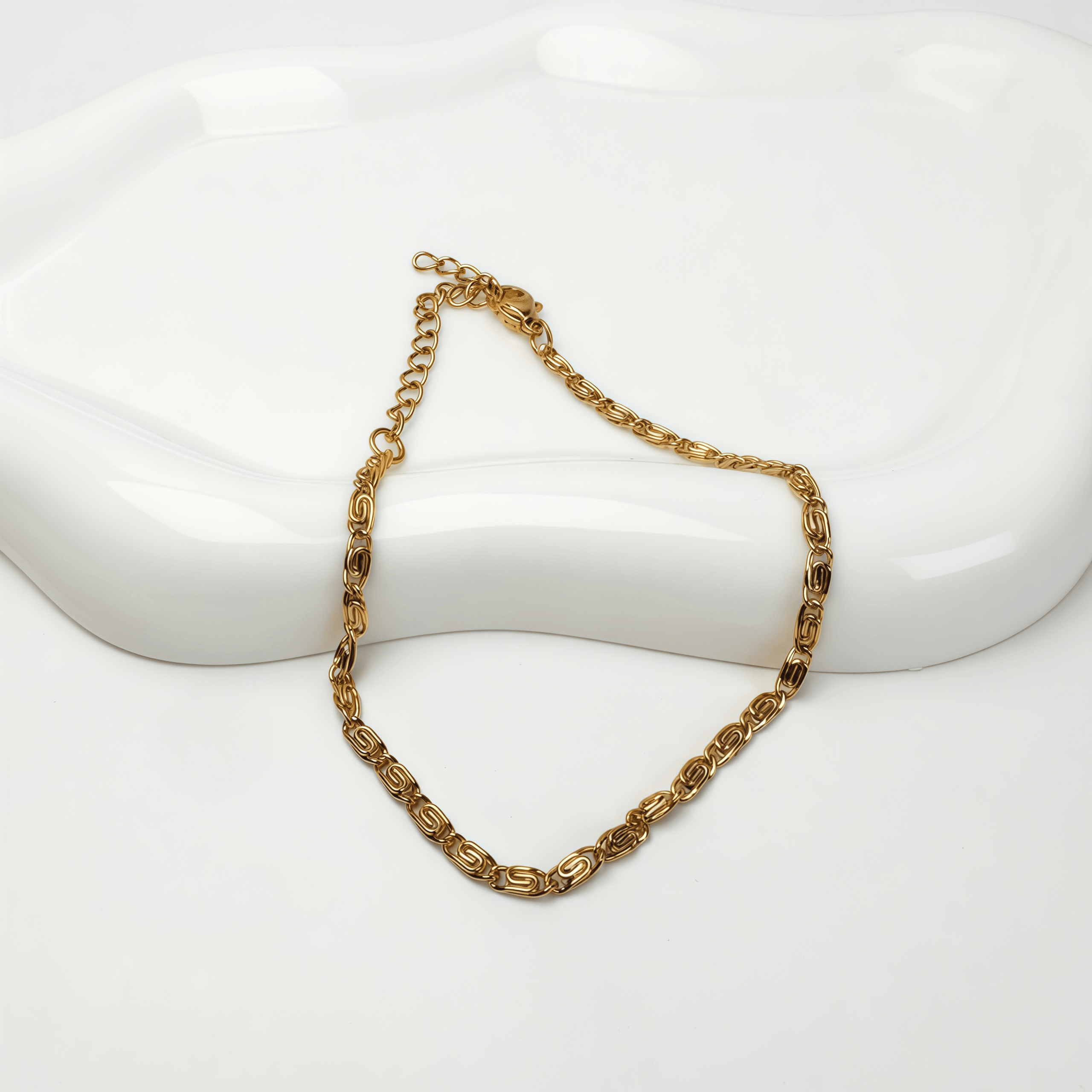 Pulsera eslabón dorada - Vista 2