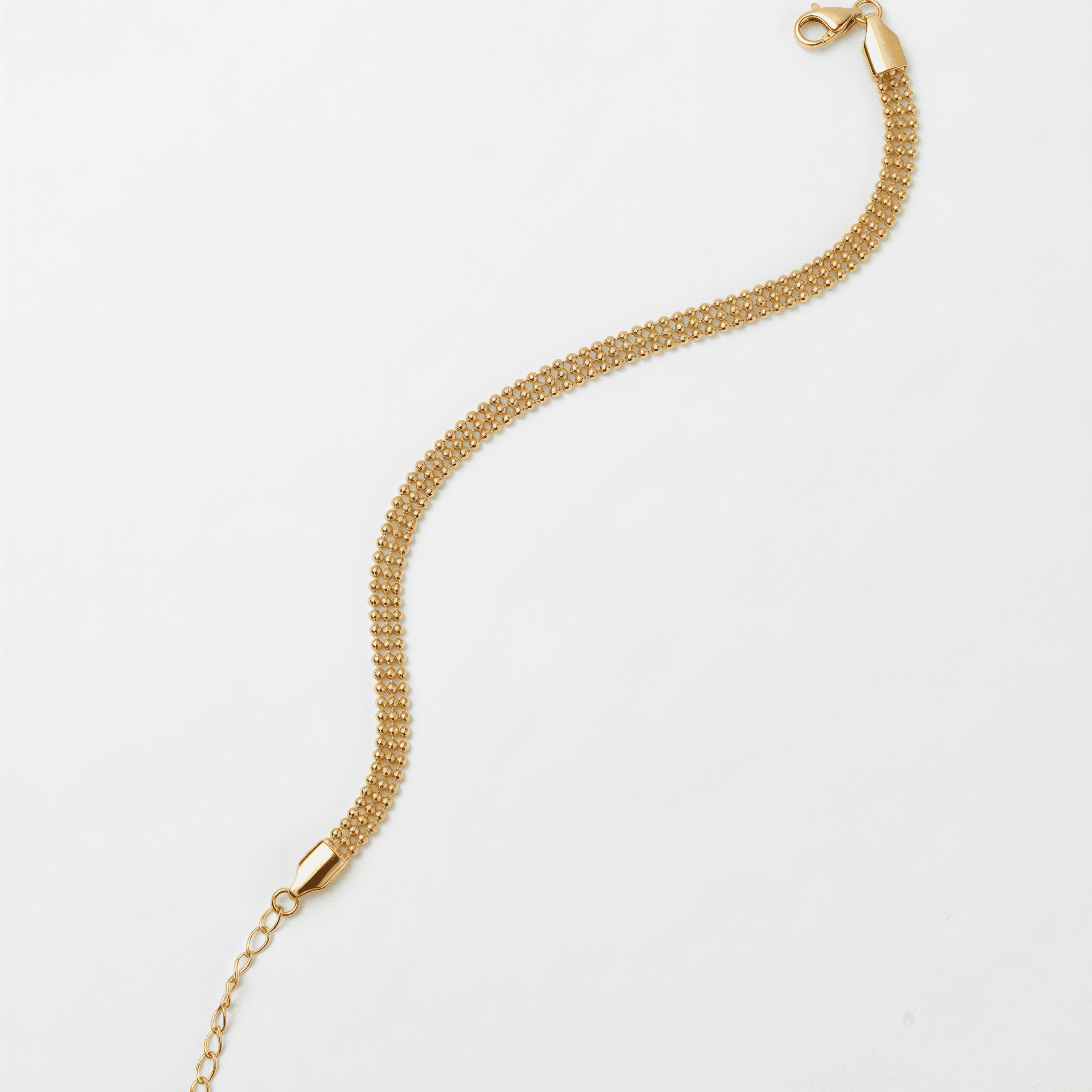 Pulsera Malla Dorada - Vista 3
