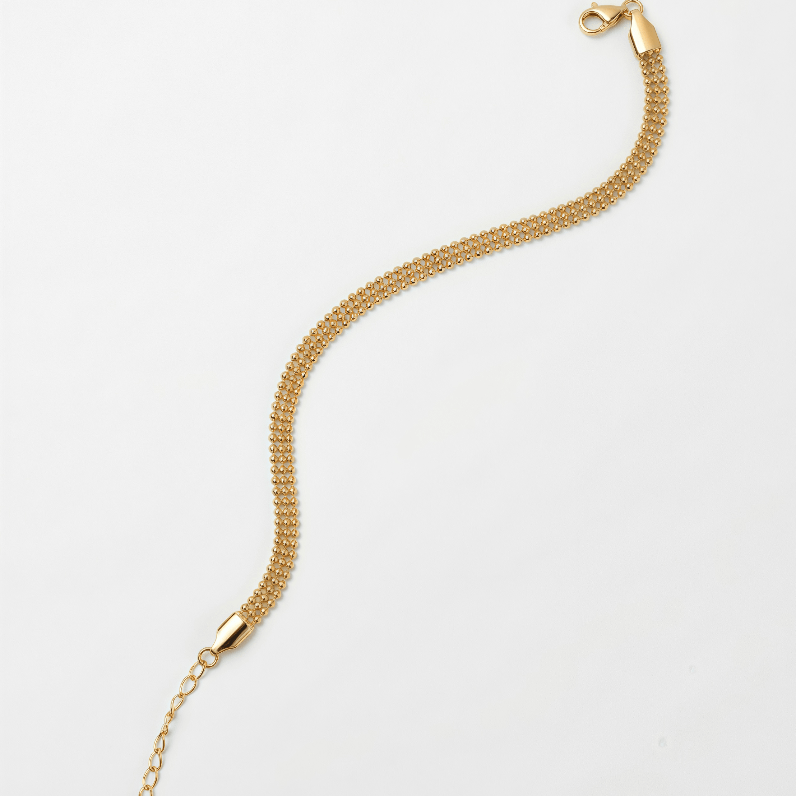Pulsera Malla Dorada - Vista 3