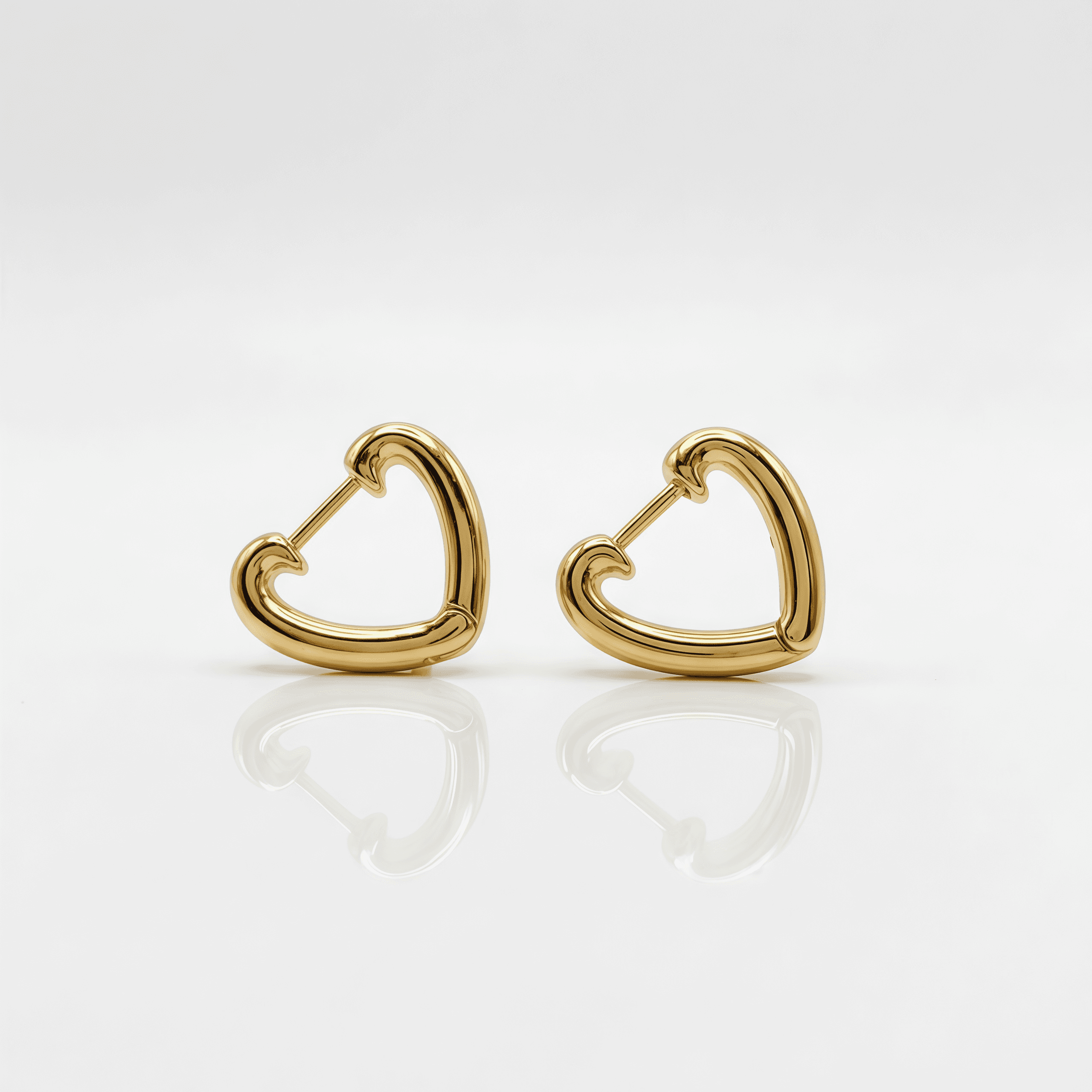 Aretes Corazón Clásico - Vista 3