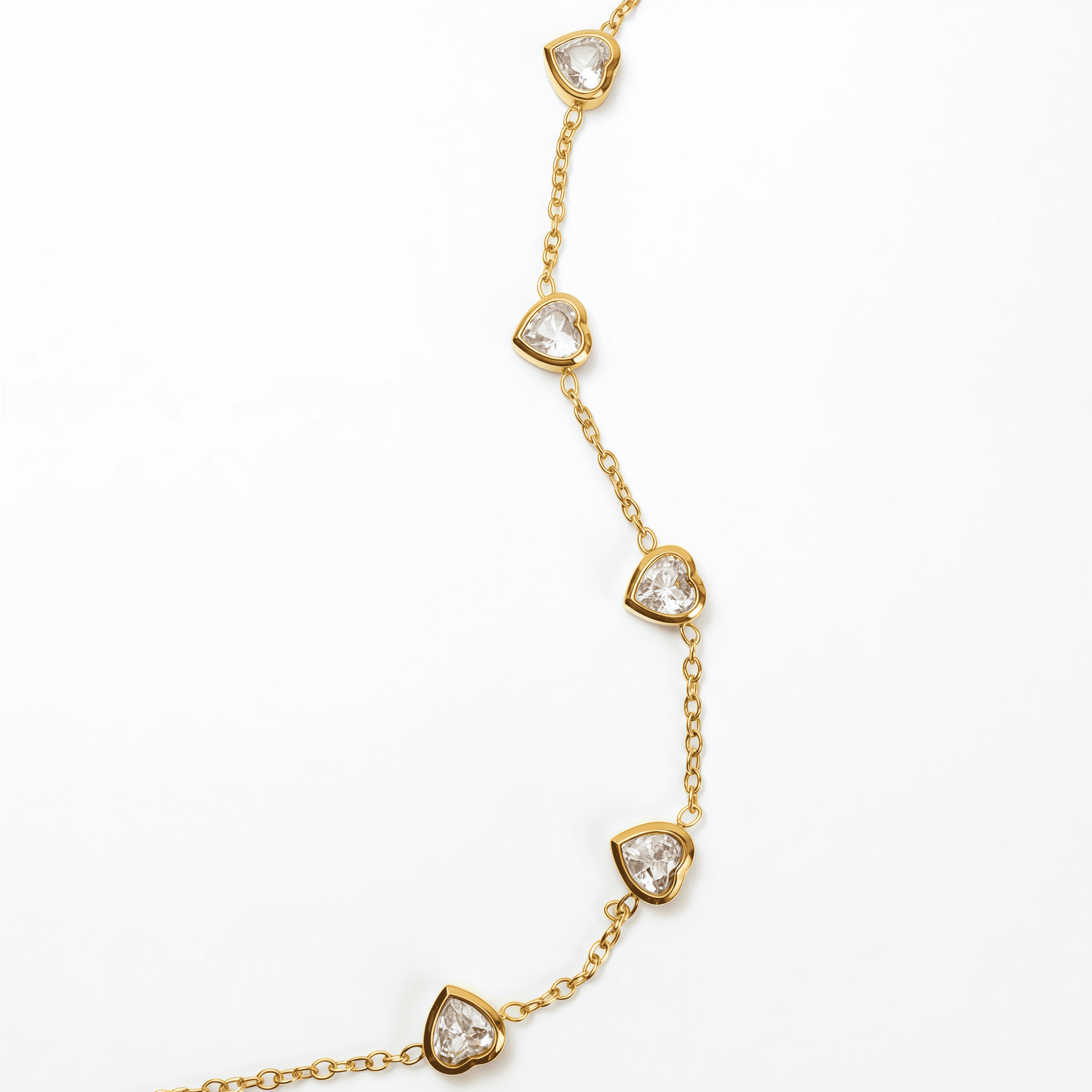 Pulsera Corazones con Circones - Vista 3