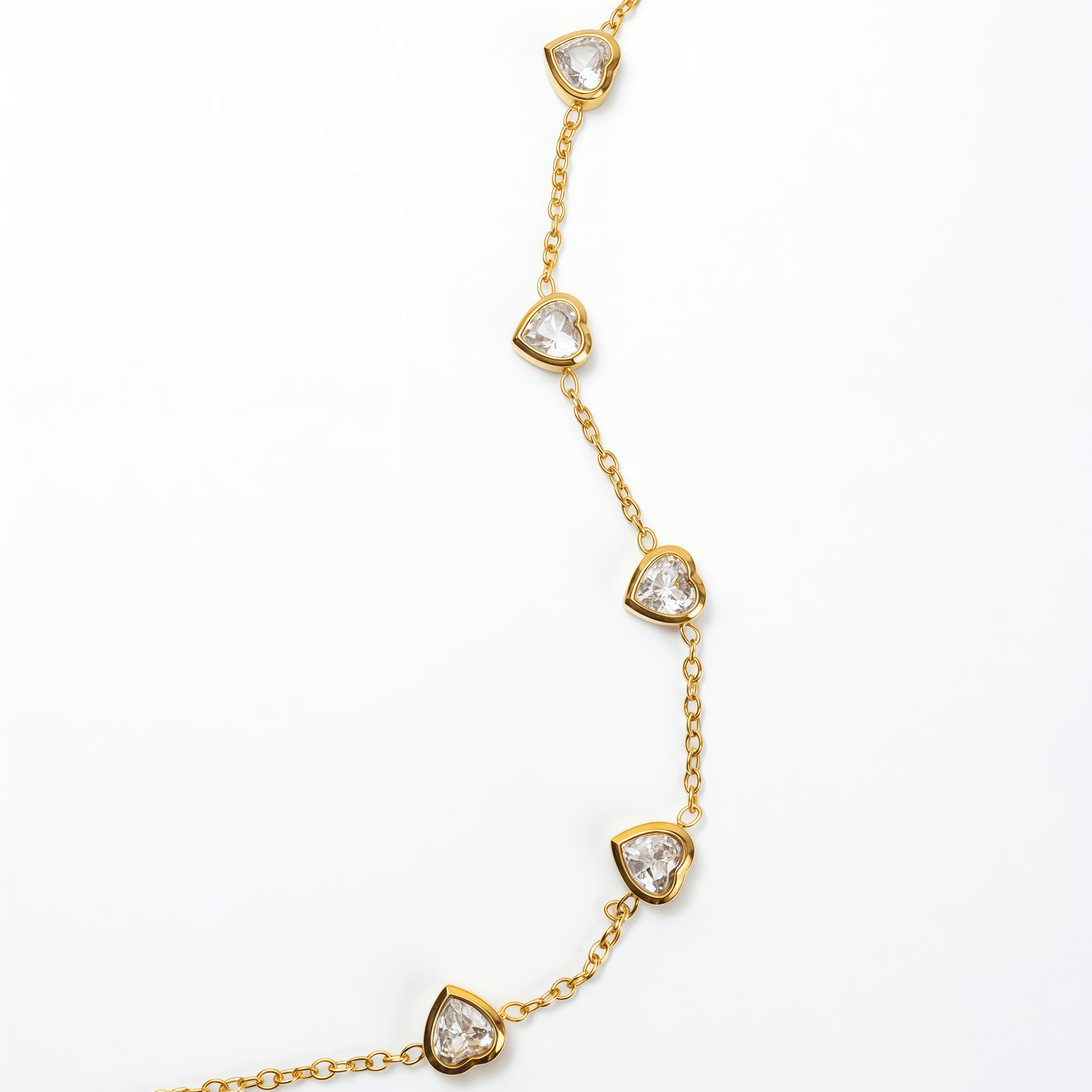Pulsera Corazones con Circones - Vista 3