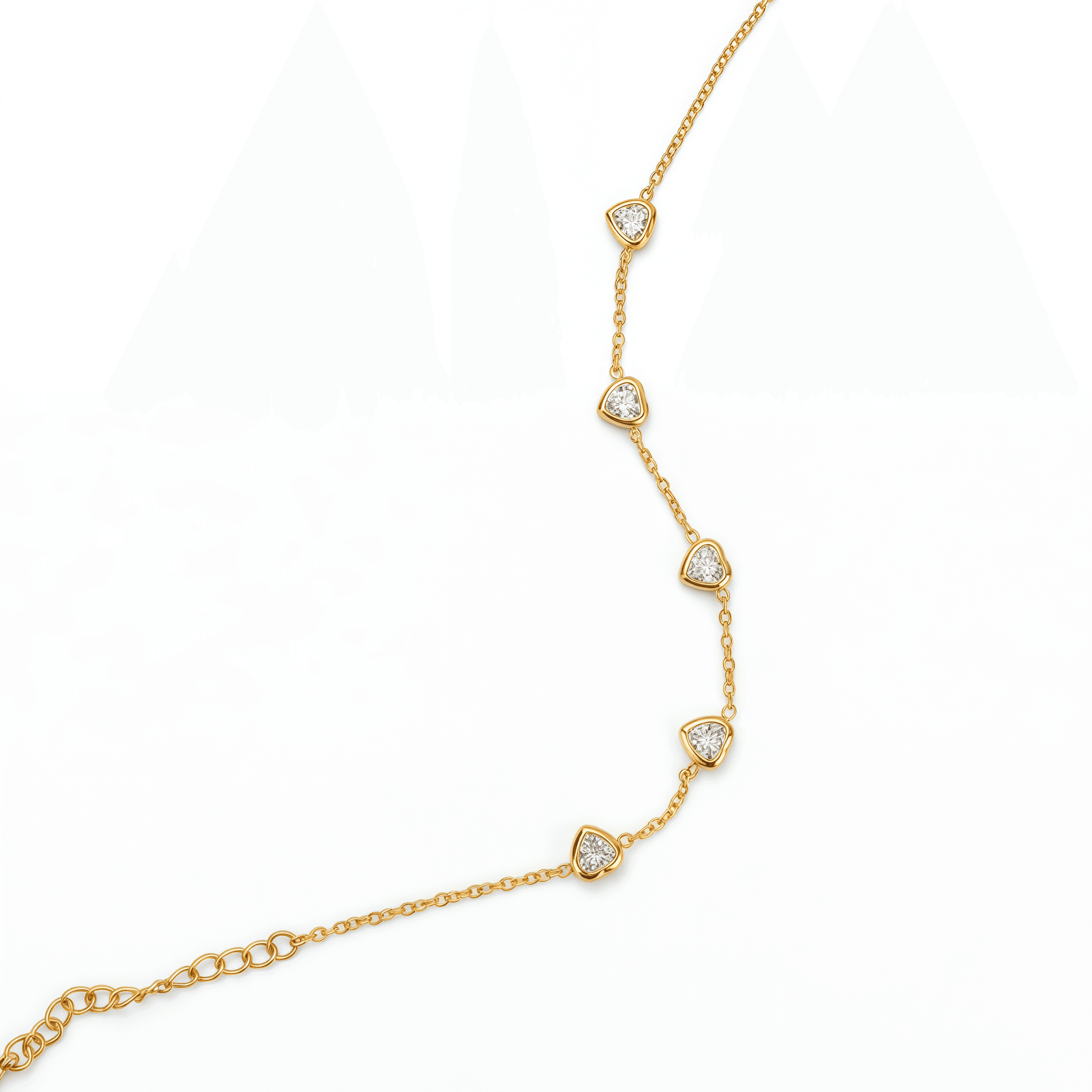 Pulsera Corazones con Circones - Vista 2