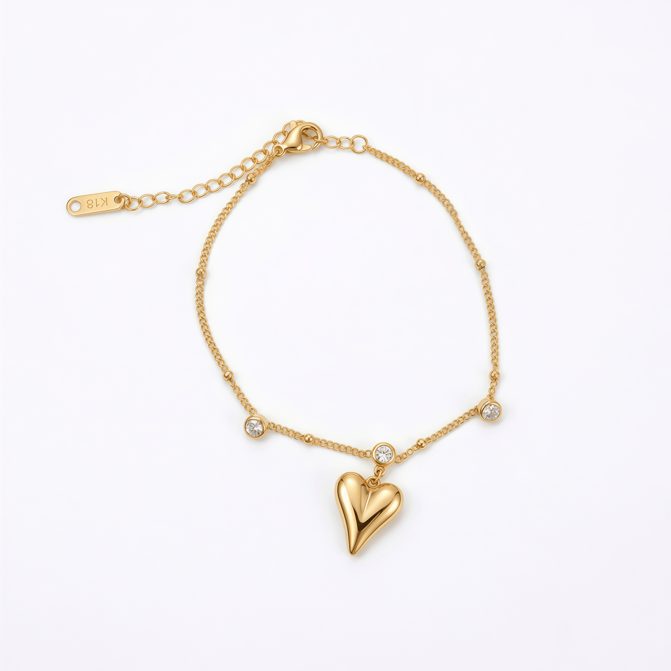 Pulsera corazón grande - Vista 1