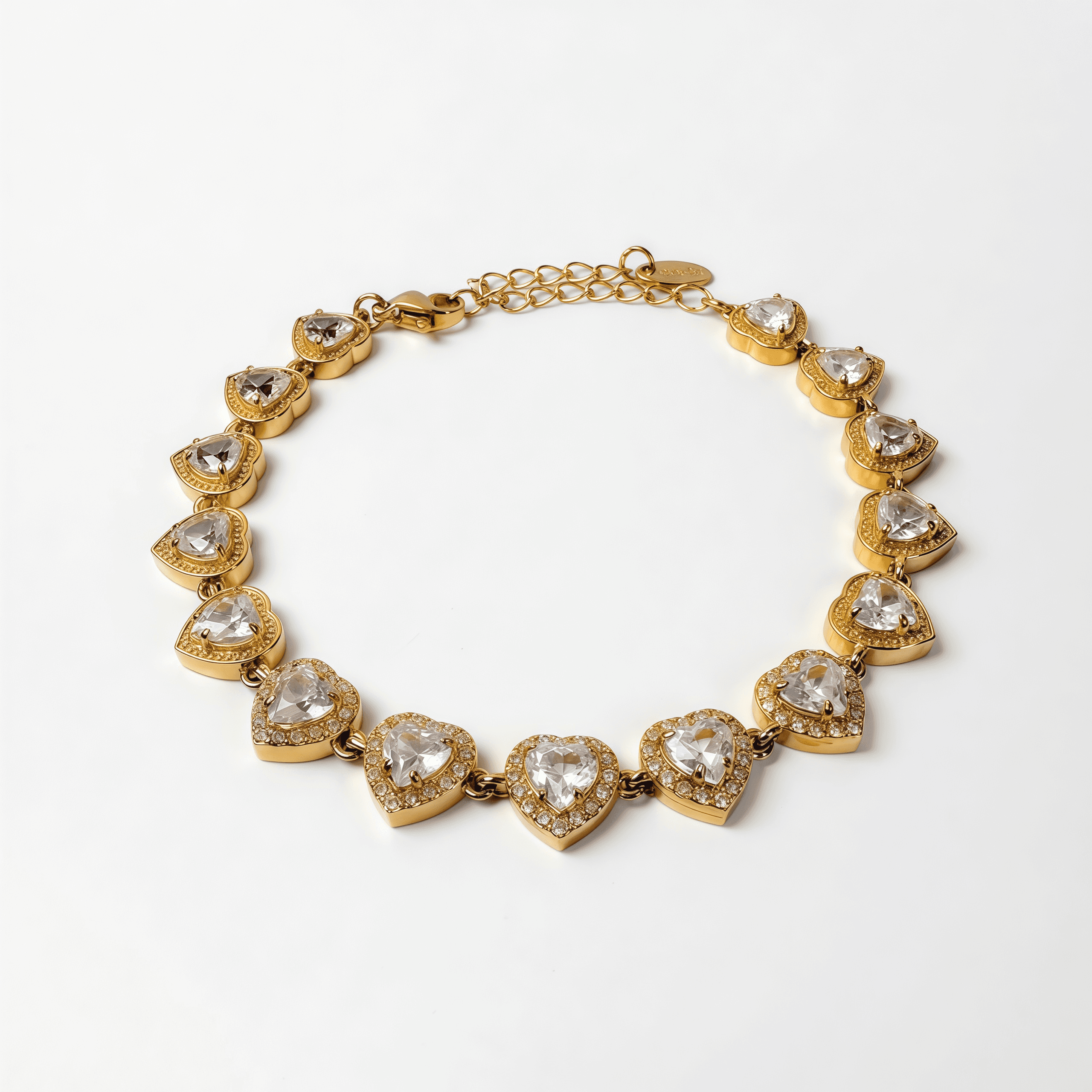 Pulsera Corazones Glam/ dorada - Vista 2