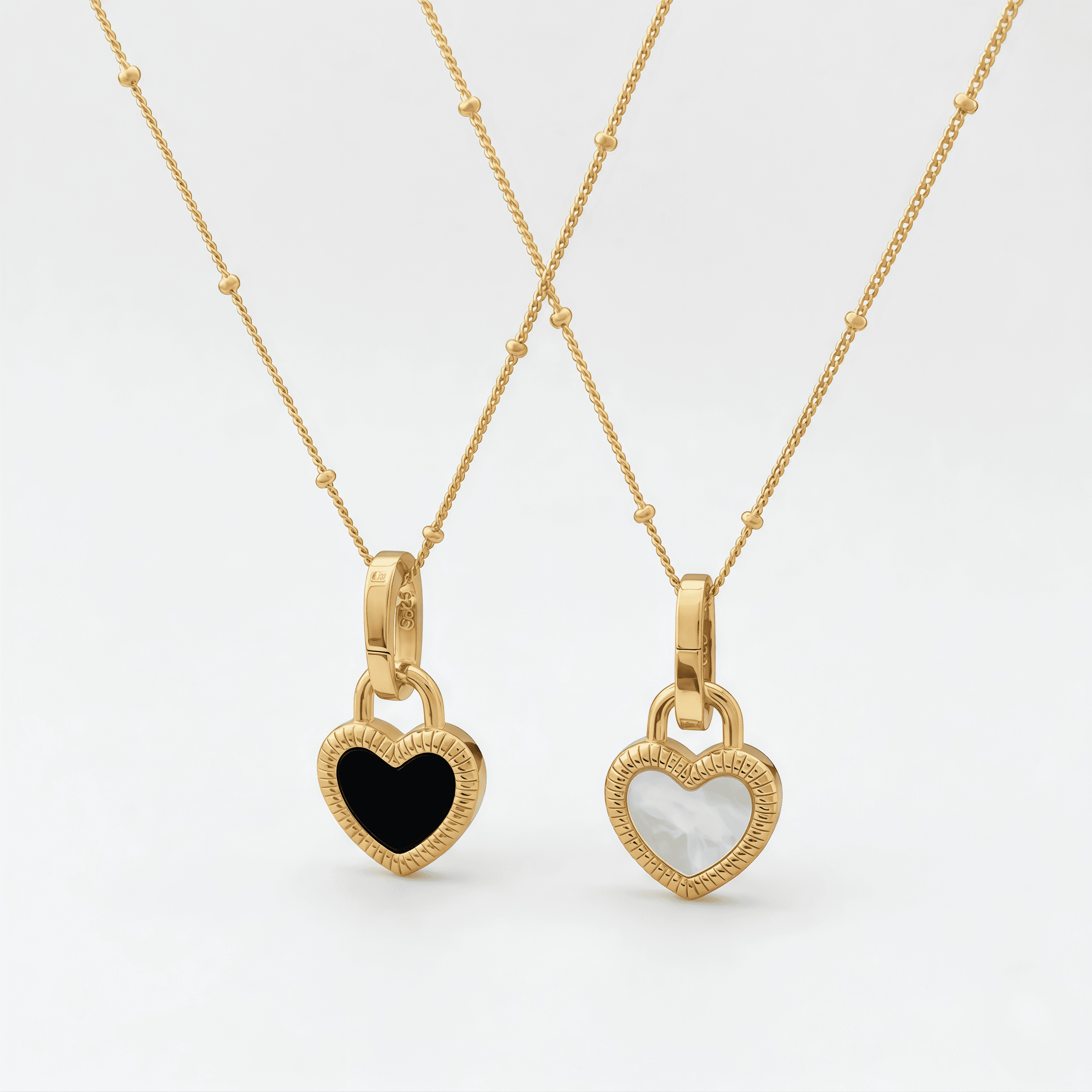 Collar corazón doble cara - Vista 1