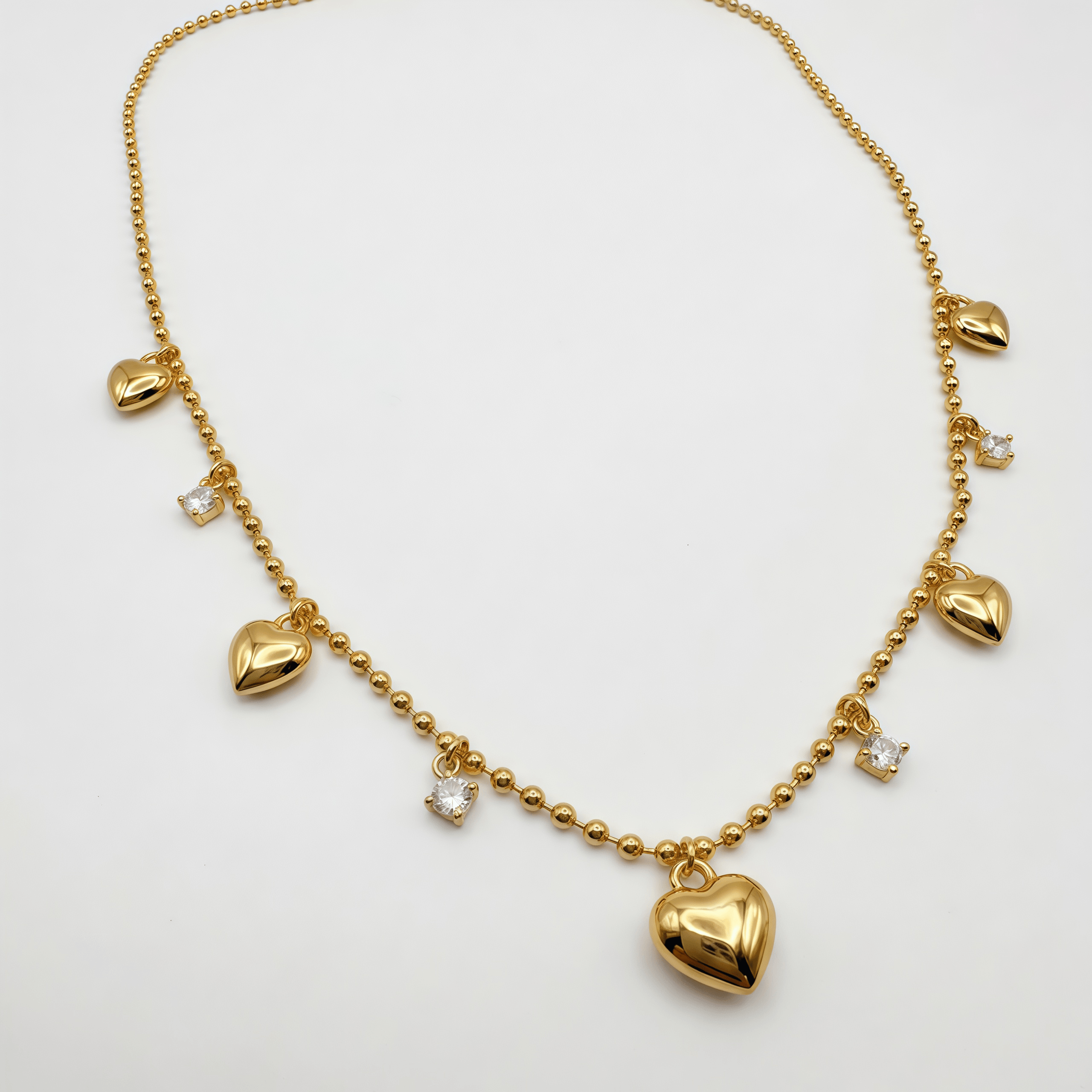 Collar delgado corazón - Vista 2