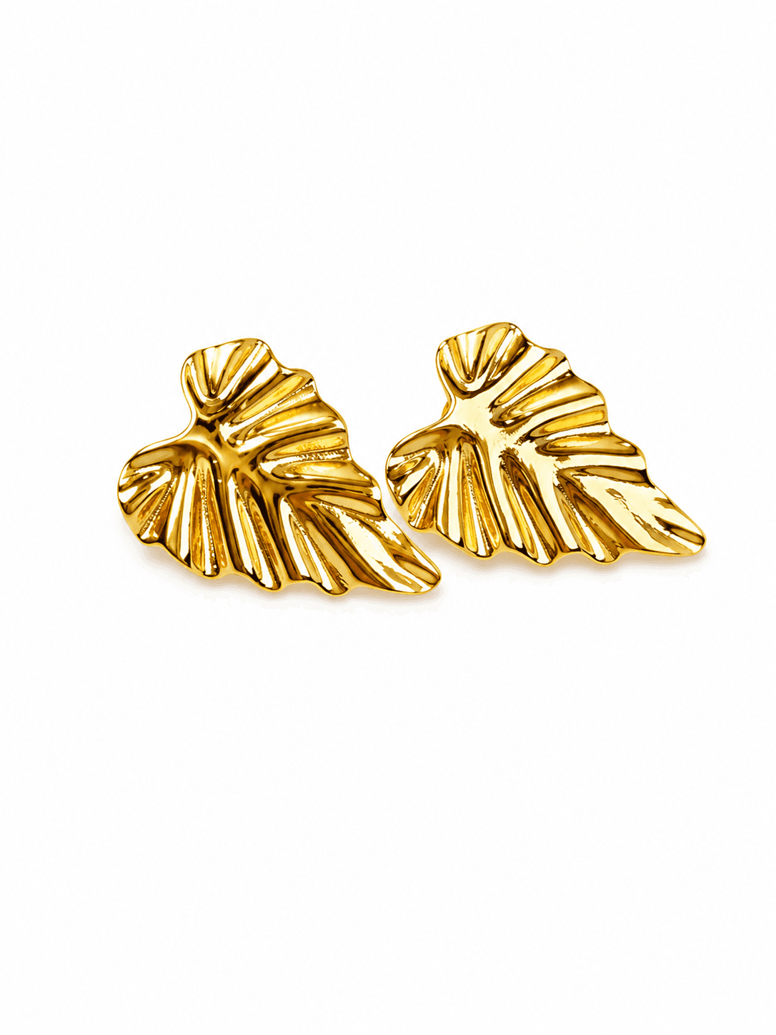 Aretes Hojas - Vista 2